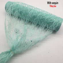 Load image into Gallery viewer, Lace Roll Organza Spool Fabric Ribbon 30*910cm Netting Fabric DIY Wedding Event Party Chair Sash Bow Table Runner Decoration
