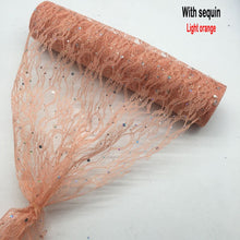 Load image into Gallery viewer, Lace Roll Organza Spool Fabric Ribbon 30*910cm Netting Fabric DIY Wedding Event Party Chair Sash Bow Table Runner Decoration
